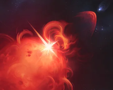 Première observation d'une “tempête” stellaire