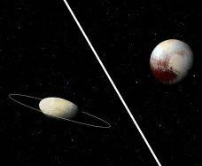 First detection of a ring arund a dwarf planet
