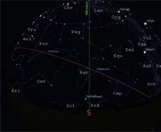 The sky for the month of october 2014