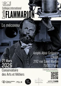 Colloque international le 21 mars : « Camille Flammarion, ce méconnu »