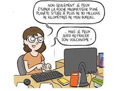 Océane Barraud, doctoral student ambassador of the official Fête de la science comics