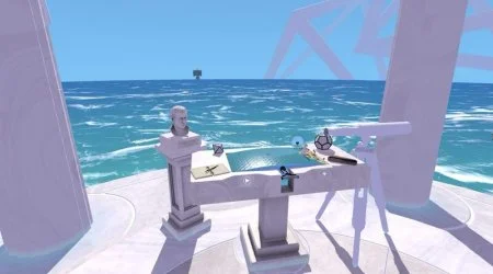 Understanding the roundness of the Earth using a virtual reality headset app