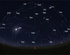 The sky for the month of september 2016