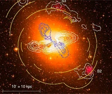Discovery of molecular gas shells around the elliptical galaxy Centaurus A