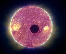 Passage de la Lune devant le Soleil vu par STEREO B
