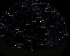 The sky for the month of September 2014