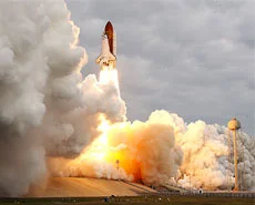 Launch of an astrobiological experiment on Columbus