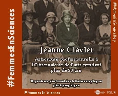 Three centuries of women astronomers : Jeanne Clavier