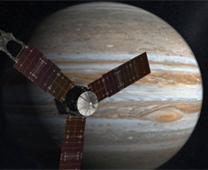 Radio shows from Jupiter seen by Juno