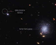 First detection of a 52-proton heavy element in a stellar merger