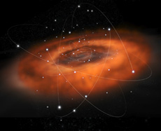 Herschel zooms into the vicinity of black hole at the heart of our Galaxy
