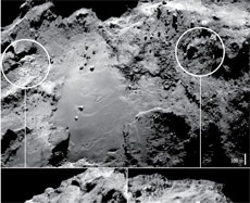 Water-ice provides clues to comet's evolution