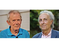  Alain Brillet et Thibault Damour, 2017 CNRS gold medallists
