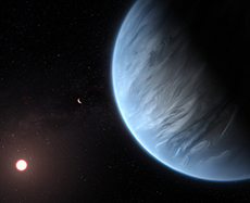 Methane on a temperate mini-Neptune?
