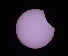 A partial eclipse of the Sun visible in France on October 25, 2022