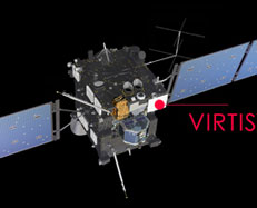 VIRTIS detects water and carbon dioxide in comet's coma