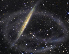 Archaeology of galaxies The Dragon clash