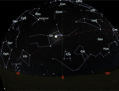 The sky for the month of may 2019