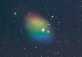 Chance discovery of a massive "starless" galaxy 