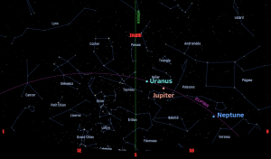 The sky for the month of May 2013