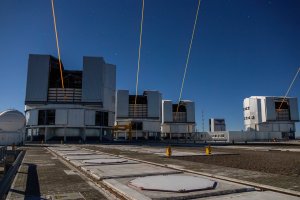 Four laser stars herald a new era for interferometry at the VLT